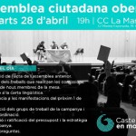 Assemblea 28 D’abril. Recta Final Per Iniciar La Campanya